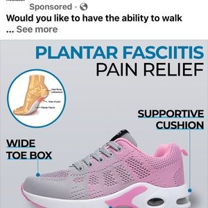 Planter fasciitis sneakers 40